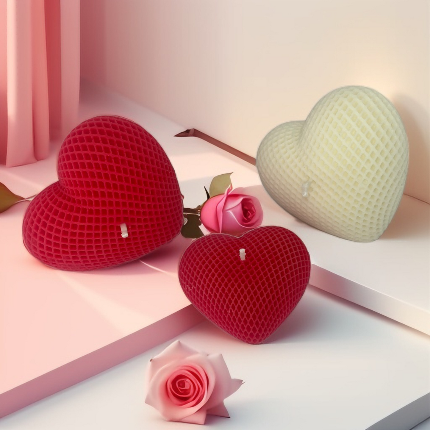 Love Heart Shaped Candle