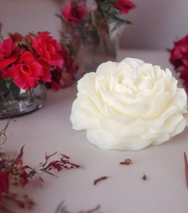 Customised Peony Candle
