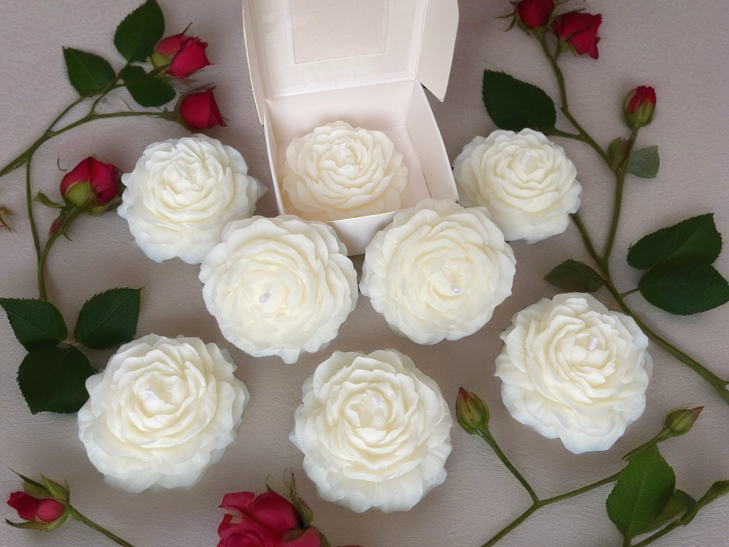 Customised Peony Candle