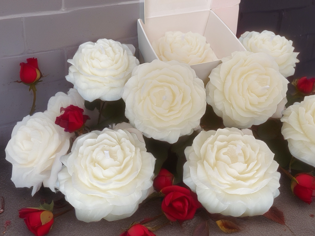 Customised Peony Candle